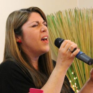 Jasmin Ziemann bei ihrem Auftritt bei der SPD in Bad Vilbel