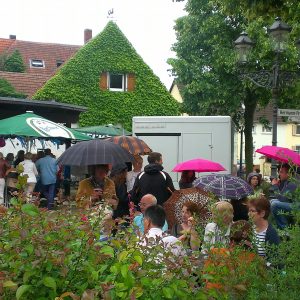 Wochenmarkt bei fast jedem Wetter, Foto KA