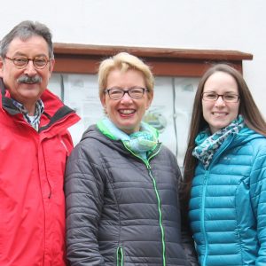 Für die SPD in den Ortsbeirat gewählt, Dr. Bernd Hielscher, Ricarda Grimm und Annette Hielscher